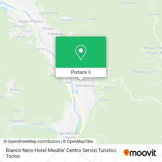 Mappa Bianco Nero Hotel Meuble' Centro Servizi Turistici