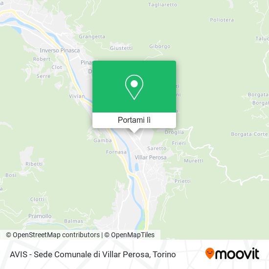 Mappa AVIS - Sede Comunale di Villar Perosa