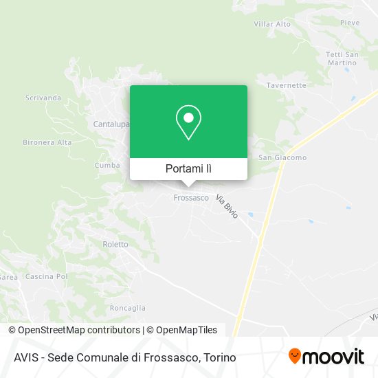 Mappa AVIS - Sede Comunale di Frossasco