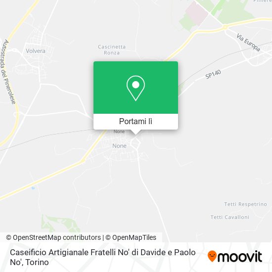 Mappa Caseificio Artigianale Fratelli No' di Davide e Paolo No'