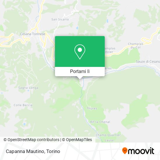Mappa Capanna Mautino