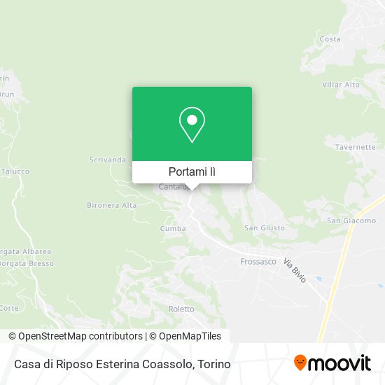 Mappa Casa di Riposo Esterina Coassolo