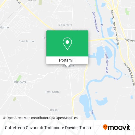Mappa Caffetteria Cavour di Trafficante Davide