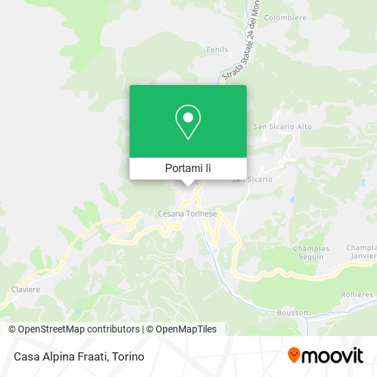 Mappa Casa Alpina Fraati