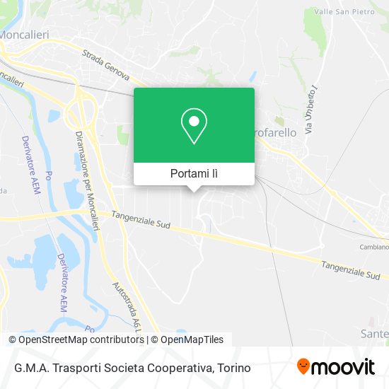 Mappa G.M.A. Trasporti Societa Cooperativa