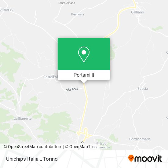 Mappa Unichips Italia .