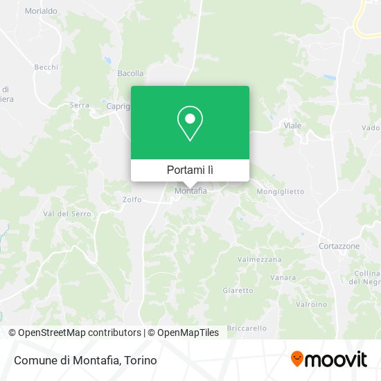 Mappa Comune di Montafia