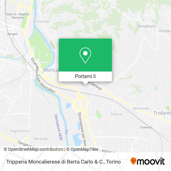 Mappa Tripperia Moncalierese di Berta Carlo & C.