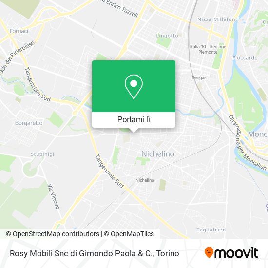 Mappa Rosy Mobili Snc di Gimondo Paola & C.