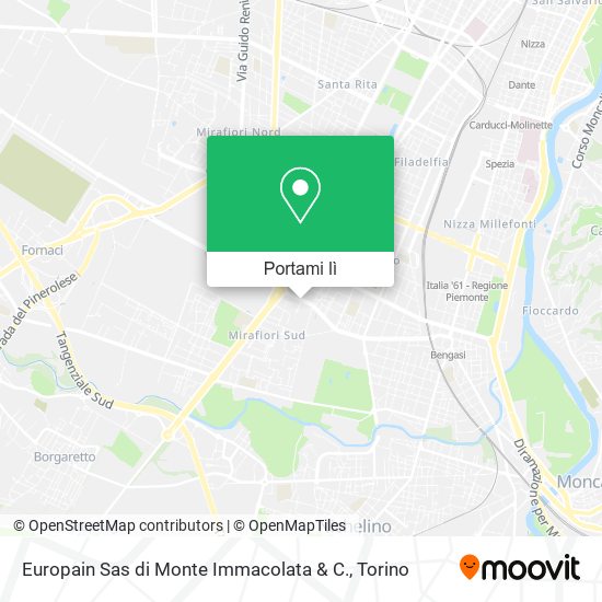 Mappa Europain Sas di Monte Immacolata & C.