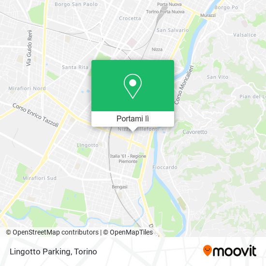 Mappa Lingotto Parking