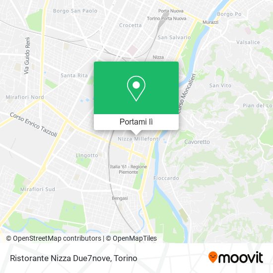Mappa Ristorante Nizza Due7nove