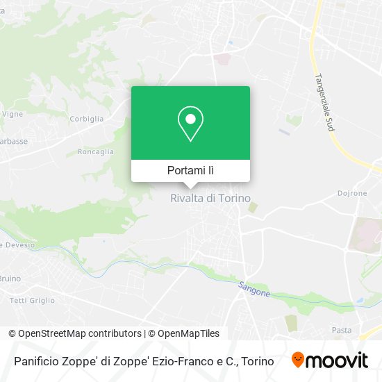 Mappa Panificio Zoppe' di Zoppe' Ezio-Franco e C.