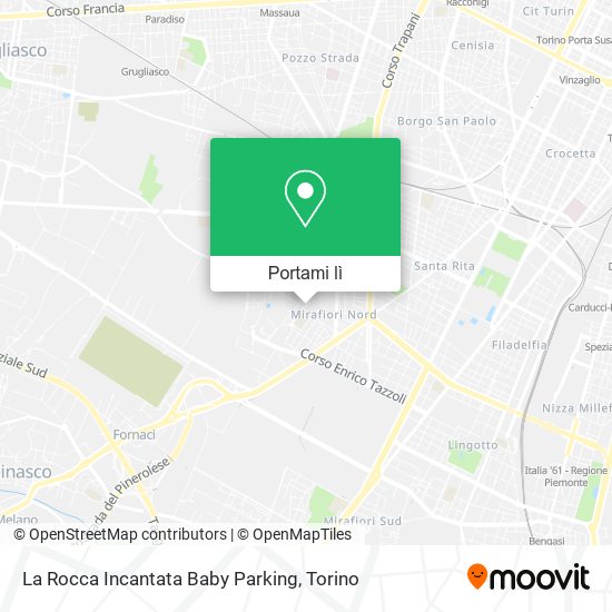 Mappa La Rocca Incantata Baby Parking