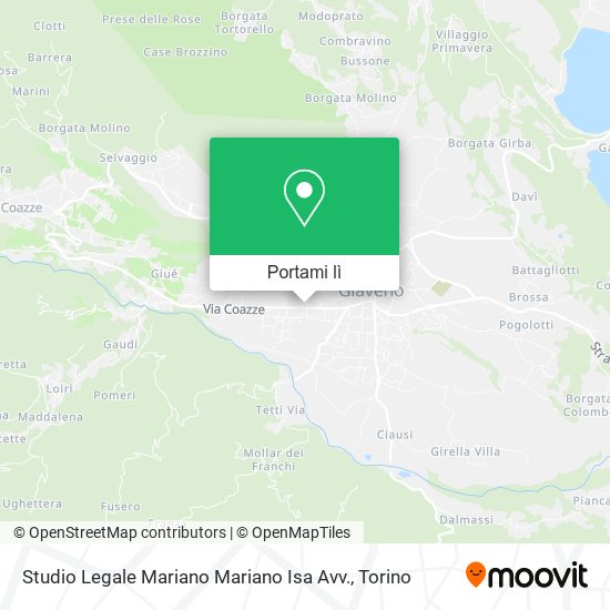 Mappa Studio Legale Mariano Mariano Isa Avv.