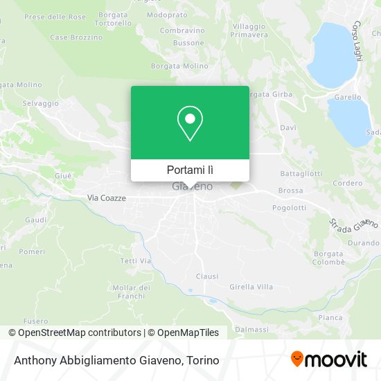 Mappa Anthony Abbigliamento Giaveno