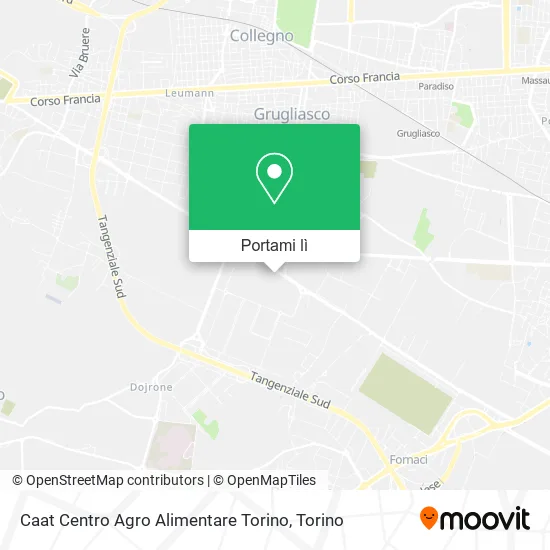Mappa Caat Centro Agro Alimentare Torino