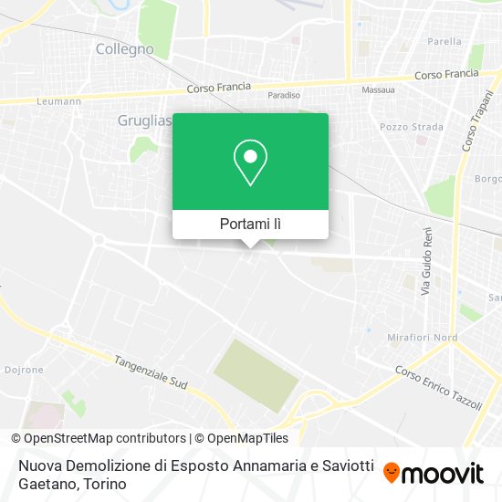 Mappa Nuova Demolizione di Esposto Annamaria e Saviotti Gaetano