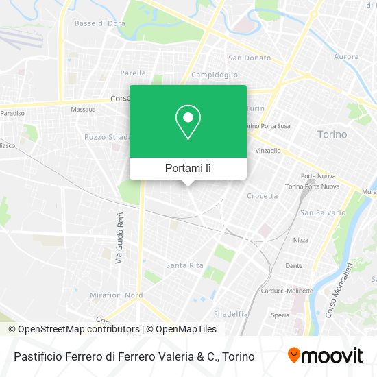 Mappa Pastificio Ferrero di Ferrero Valeria & C.