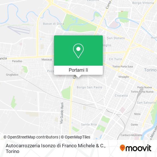Mappa Autocarrozzeria Isonzo di Franco Michele & C.