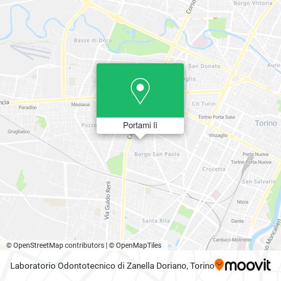 Mappa Laboratorio Odontotecnico di Zanella Doriano