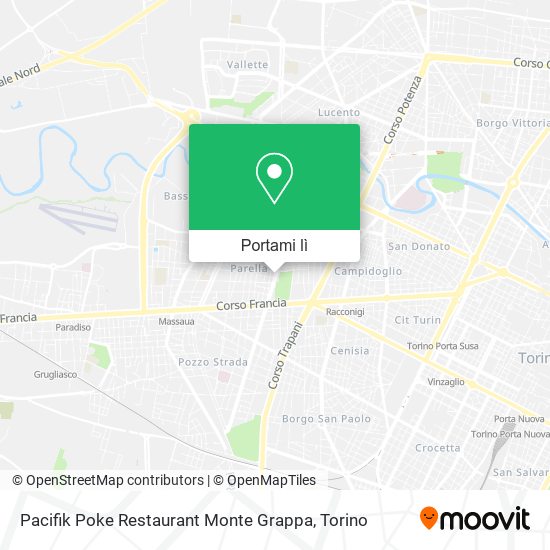Mappa Pacifik Poke Restaurant Monte Grappa