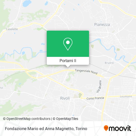 Mappa Fondazione Mario ed Anna Magnetto
