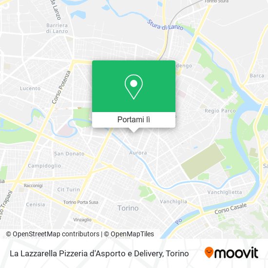 Mappa La Lazzarella Pizzeria d'Asporto e Delivery