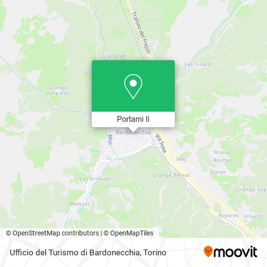 Mappa Ufficio del Turismo di Bardonecchia