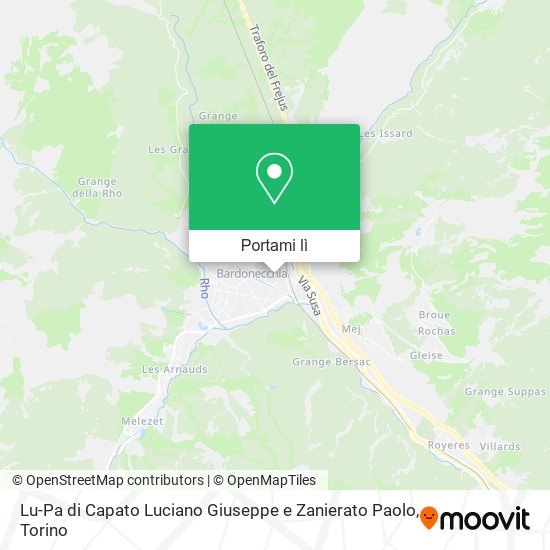 Mappa Lu-Pa di Capato Luciano Giuseppe e Zanierato Paolo