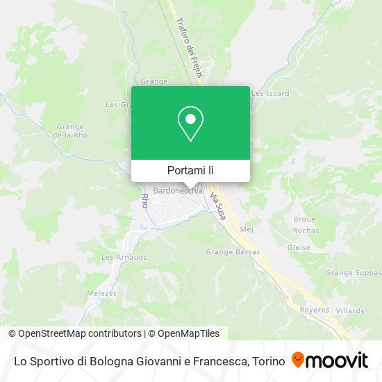 Mappa Lo Sportivo di Bologna Giovanni e Francesca