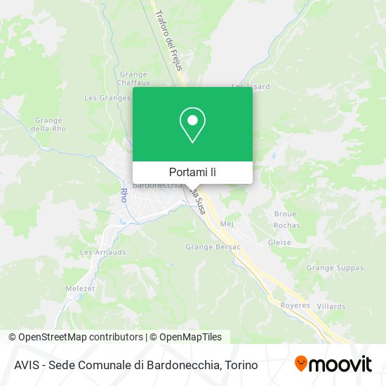 Mappa AVIS - Sede Comunale di Bardonecchia