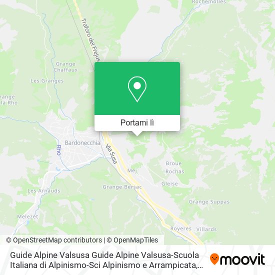 Mappa Guide Alpine Valsusa Guide Alpine Valsusa-Scuola Italiana di Alpinismo-Sci Alpinismo e Arrampicata