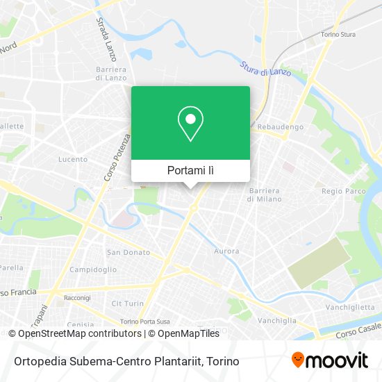 Mappa Ortopedia Subema-Centro Plantariit