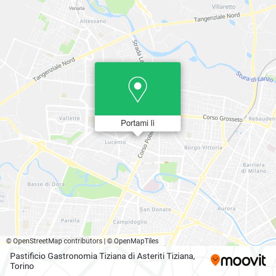 Mappa Pastificio Gastronomia Tiziana di Asteriti Tiziana