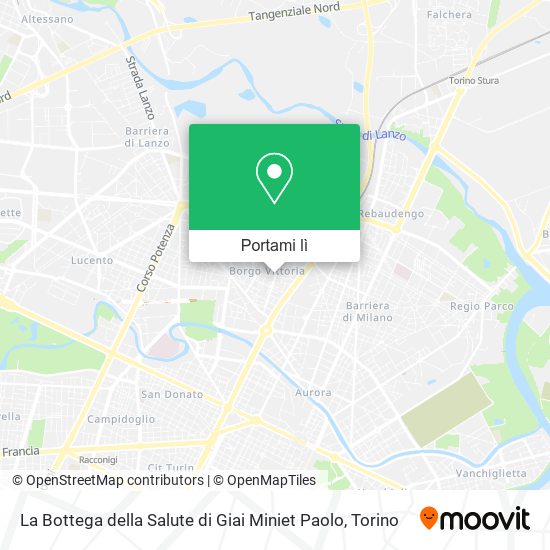 Mappa La Bottega della Salute di Giai Miniet Paolo
