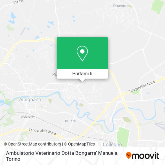 Mappa Ambulatorio Veterinario Dotta Bongarra' Manuela