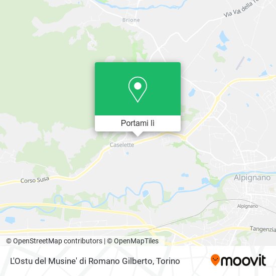 Mappa L'Ostu del Musine' di Romano Gilberto