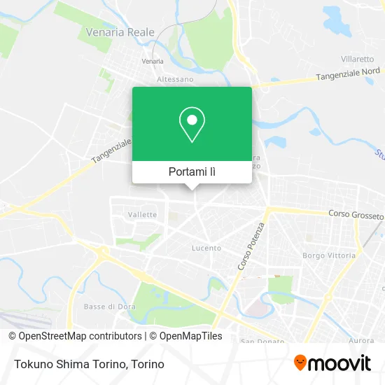 Mappa Tokuno Shima Torino