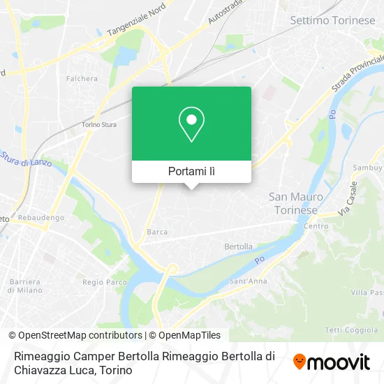 Mappa Rimeaggio Camper Bertolla Rimeaggio Bertolla di Chiavazza Luca