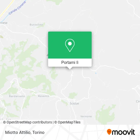 Mappa Miotto Attilio