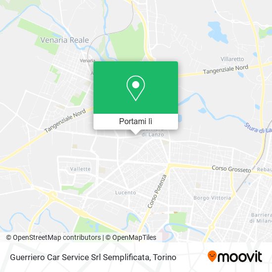 Mappa Guerriero Car Service Srl Semplificata