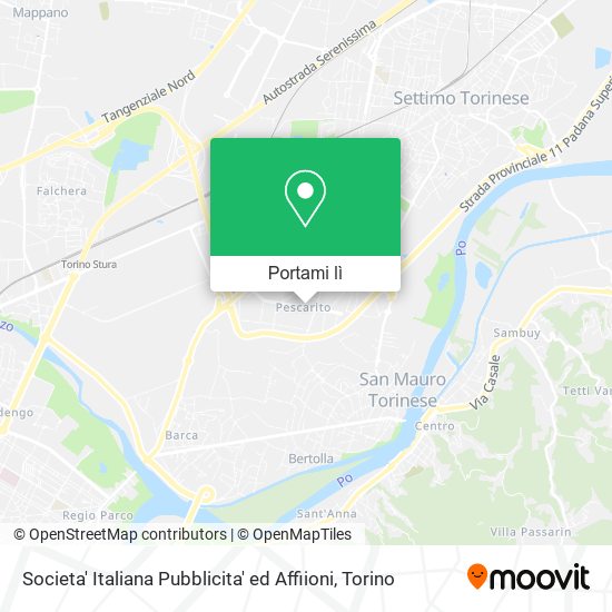 Mappa Societa' Italiana Pubblicita' ed Affiioni
