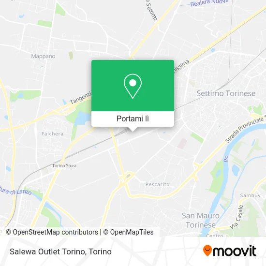 Mappa Salewa Outlet Torino