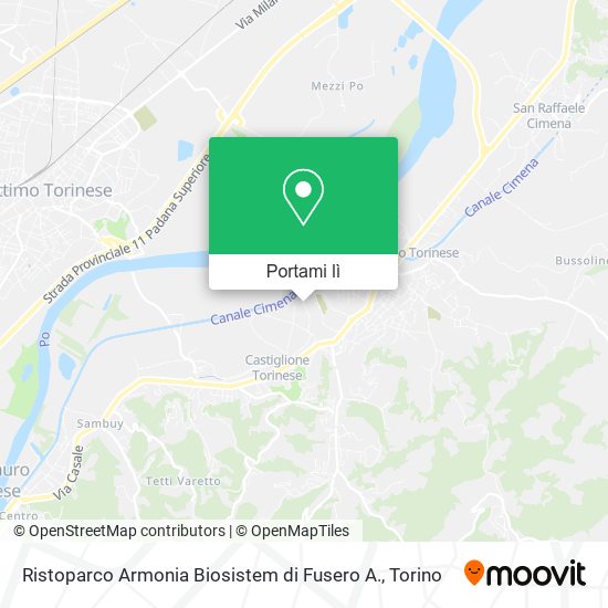 Mappa Ristoparco Armonia Biosistem di Fusero A.