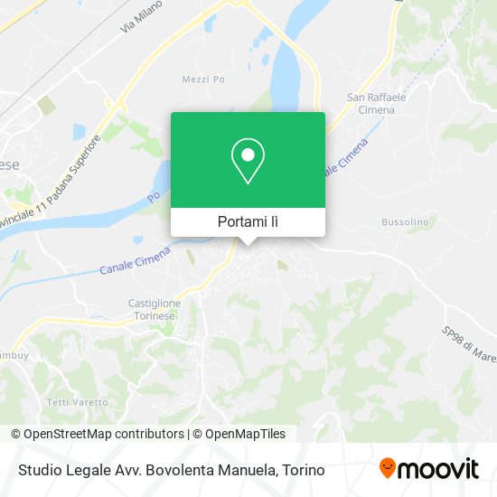 Mappa Studio Legale Avv. Bovolenta Manuela