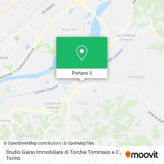 Mappa Studio Gaino Immobiliare di Torchia Tommaso e C.