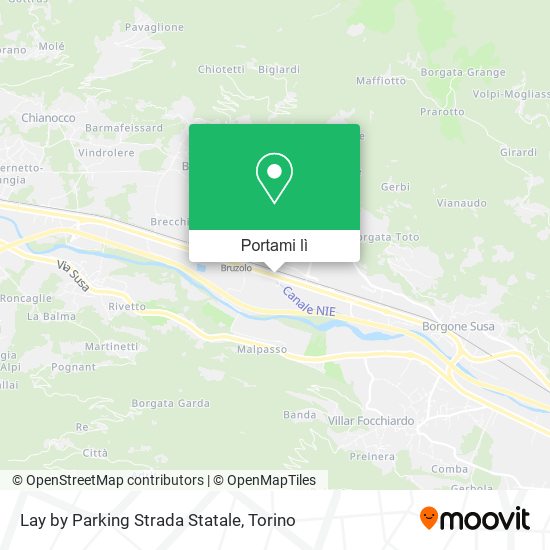 Mappa Lay by Parking Strada Statale