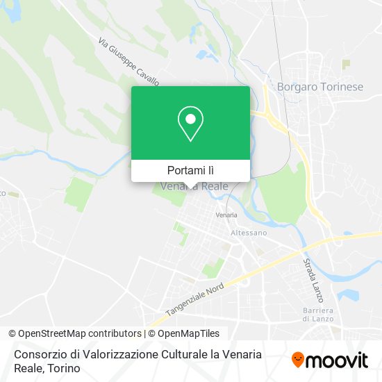 Mappa Consorzio di Valorizzazione Culturale la Venaria Reale