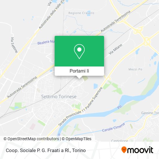 Mappa Coop. Sociale P. G. Fraati a Rl.
